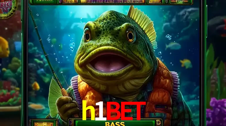 Personagem de peixe pescador do popular jogo de slot com tema de pescaria, uma das emocionantes opções de caça-níqueis para jogar e ganhar no cassino h1bet.